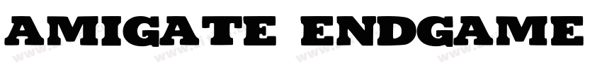 Amigate Endgame Regular字体转换